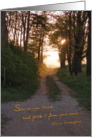 Sunset - card with sentence card