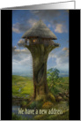 We have a new address - card invitation card