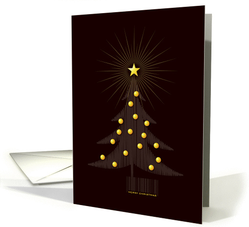 Merry Christmas - Christmas Tree with barcode card (886959)
