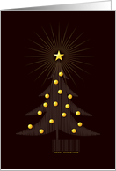 Merry Christmas - Christmas Tree with barcode card