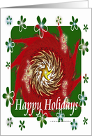 HAPPY HOLIDAYS card
