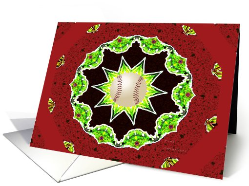 baseball christmas card (533729)