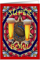 super bowl invitation card