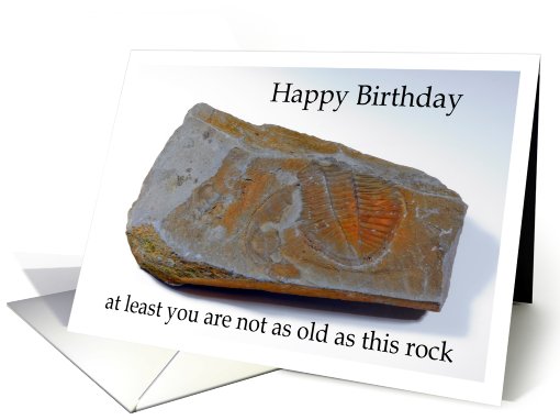 Fossil Birthday card (521922)