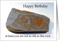 Fossil Birthday card