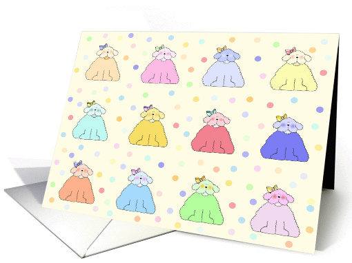 Poodles card (1021339)