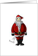 Merry Christmas From Boston Santa Funny Humor card