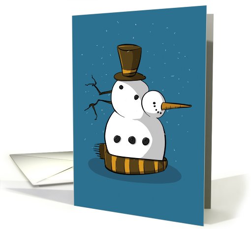 Holiday Christmas snowman humorous card (516535)