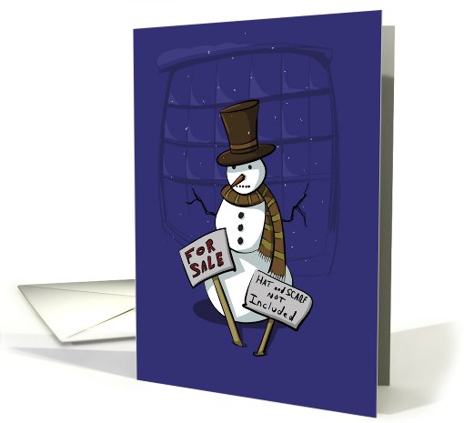Holiday Christmas snowman humorous card (516545)