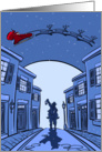 Boston Christmas Paul Revere Santa card