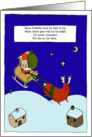 Santa reins card
