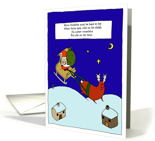 Santa reins card (518028)