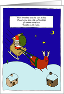 Santa reins card