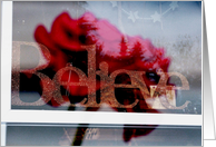 Believe card