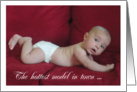 Cutie Pie Diaper Model Baby Congratulations or Shower card