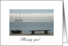 Missing You Empty bench SF Bay card