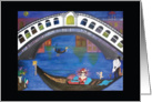 Venice Gondola By Night Love & Romance card