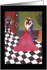 Checkerboard Waltz Happy Anniversary Retro Romance card