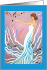 Harmonic Law Happy Birthday Musician Woman Singer card