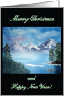 Christmas Winter Lake Tahoe snow scene card