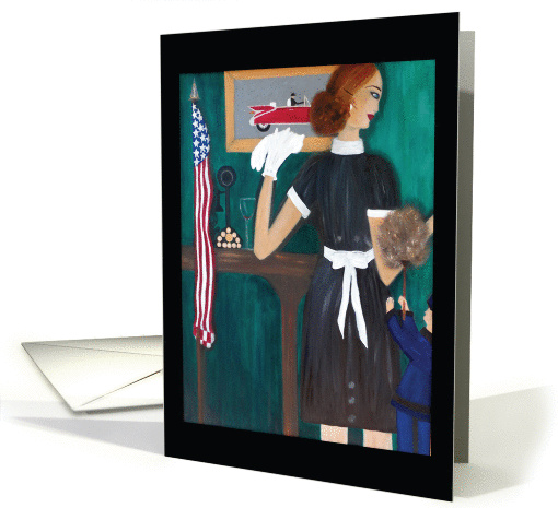 Maid In America Thank You Housekeeper or Maid card (1083170)