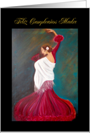 Lady of Spain/Happy Birthday Mother in Spanish card