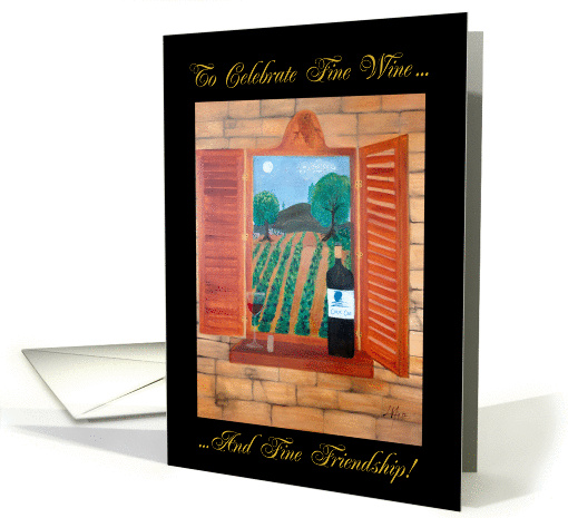 Fine Wine & Friendship Thank You card (1385262)