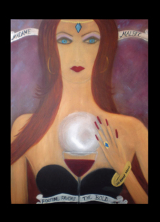 Crystal Ball Malbec Wine Fortune Teller For Encouragement