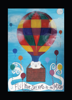 Hot Air Balloon Teddy Bear Thinking of You Grandson