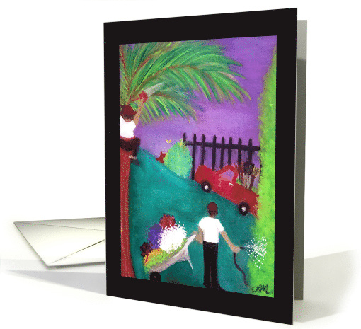 Glory to Gardeners Congratulations New Job Landscape Gardener card