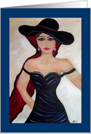 Back In A Hat I MIss You Love and Romance card