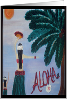 Luau Tropical Party Hula Lesson card