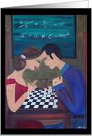 Sacred Geometry Chess Congratulations Chess Champion card