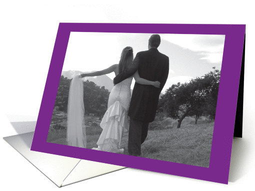 Mountain Wedding Couple/ Congratulations! card (969817)