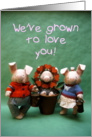 Piggle Grown card