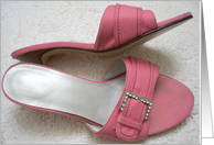 Pink Heels Birthday card