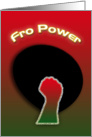 Afro Power Abstract card