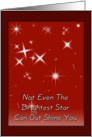 The Brightest Star card
