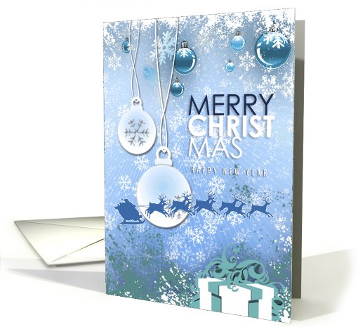 Merry Christmas Happy New Year card (523548)