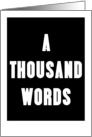 A Thousand Words card