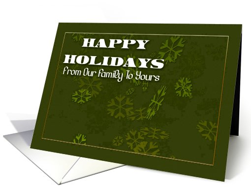 Happy Holidays Family card (534177)