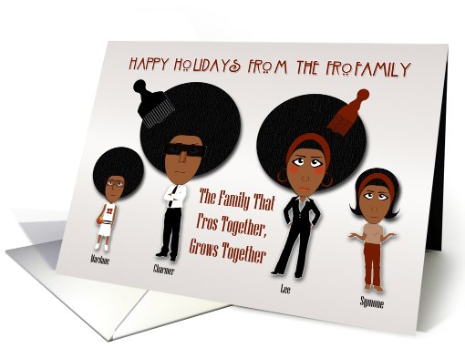 HAPPY HOLIDAYS From the Fro Family card (534709)