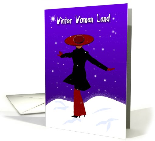 Winter Woman Land
 card (547335)