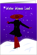 Winter Woman Land card