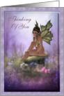 Thinking Of You serene fairy Card