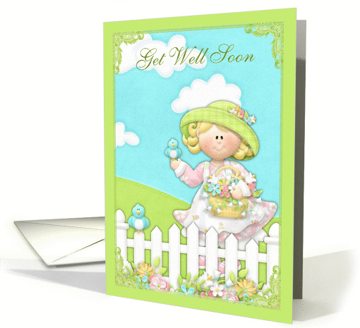 Bumbleberry country girl Get Well Soon card (1352948)