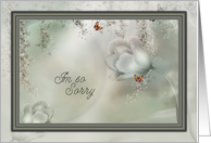 I’m so sorry tulips and butterflies card