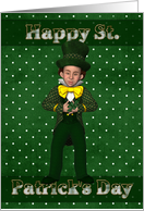 leprechaun happy st.patricks day card