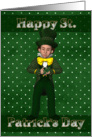 leprechaun happy st.patricks day card