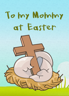 Happy Easter wooden...